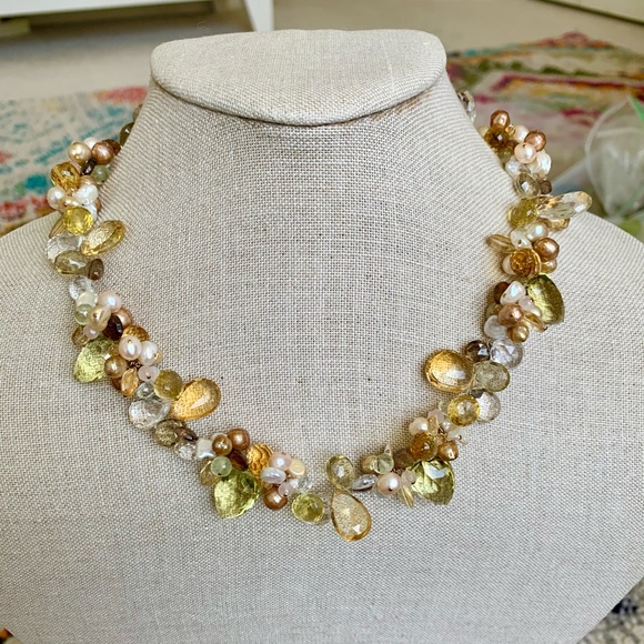 Hand Crafted Jewelry - Handmade Semi-Precious Statement Necklace